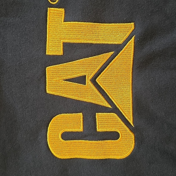 Caterpillar CAT Embroidered Logo Hoodie Kids Size 10/12 - Picture 2 of 6